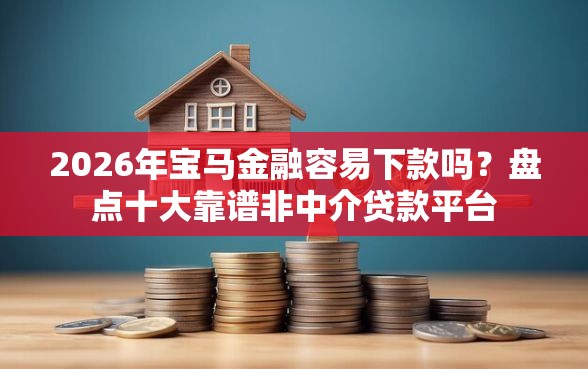 2026年宝马金融容易下款吗？盘点十大靠谱非中介贷款平台