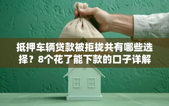抵押车辆贷款被拒拢共有哪些选择？8个花了能下款的口子详解
