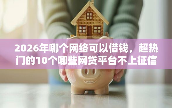 2026年哪个网络可以借钱，超热门的10个哪些网贷平台不上征信推荐