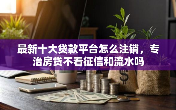 最新十大贷款平台怎么注销，专治房贷不看征信和流水吗