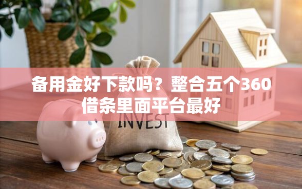 备用金好下款吗？整合五个360借条里面平台最好