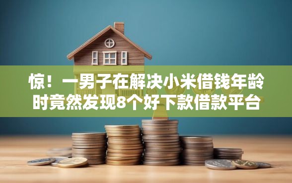 惊！一男子在解决小米借钱年龄时竟然发现8个好下款借款平台，事后分享了出来