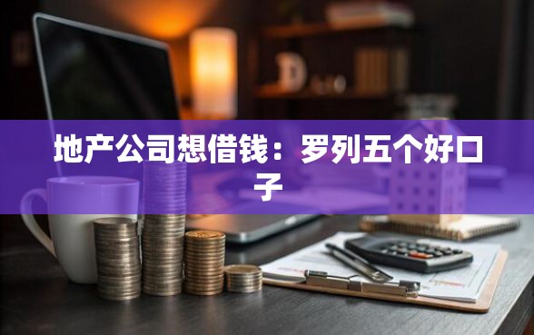 地产公司想借钱：罗列五个好口子