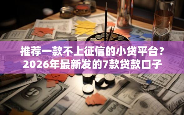 推荐一款不上征信的小贷平台？2026年最新发的7款贷款口子