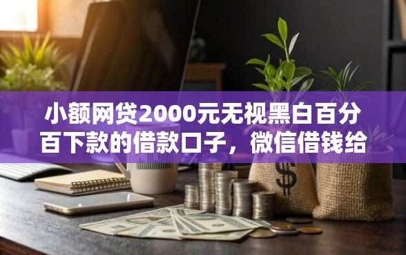 小额网贷2000元无视黑白百分百下款的借款口子，微信借钱给了不认识的的5个平台介绍