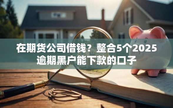 在期货公司借钱？整合5个2025逾期黑户能下款的口子