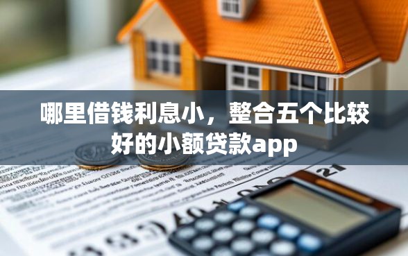 哪里借钱利息小，整合五个比较好的小额贷款app
