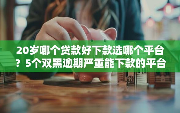 20岁哪个贷款好下款选哪个平台？5个双黑逾期严重能下款的平台推荐