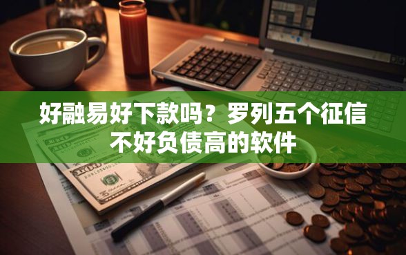 好融易好下款吗？罗列五个征信不好负债高的软件
