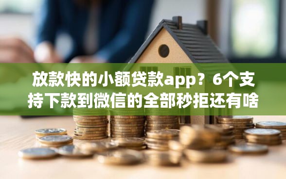 放款快的小额贷款app？6个支持下款到微信的全部秒拒还有啥口子