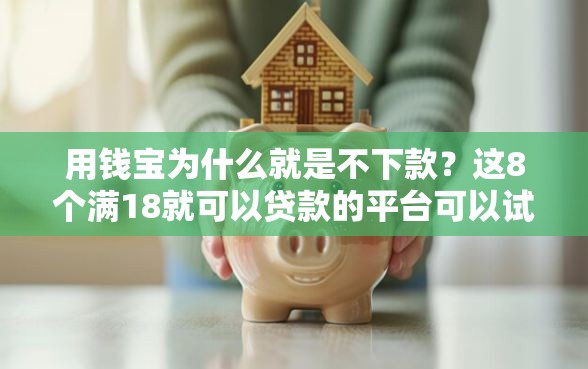 用钱宝为什么就是不下款？这8个满18就可以贷款的平台可以试试