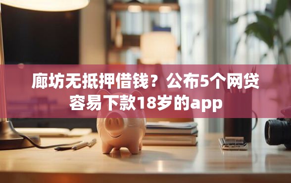 廊坊无抵押借钱？公布5个网贷容易下款18岁的app