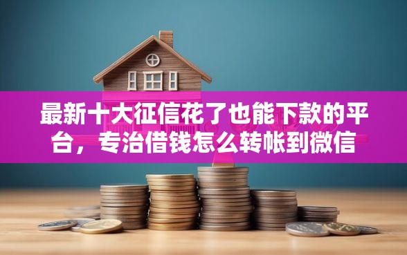 最新十大征信花了也能下款的平台，专治借钱怎么转帐到微信