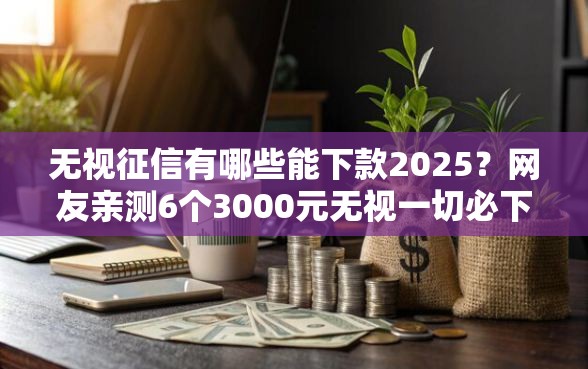 无视征信有哪些能下款2025？网友亲测6个3000元无视一切必下款的口子盘点