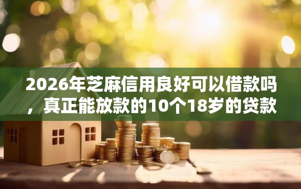 2026年芝麻信用良好可以借款吗，真正能放款的10个18岁的贷款平台推荐