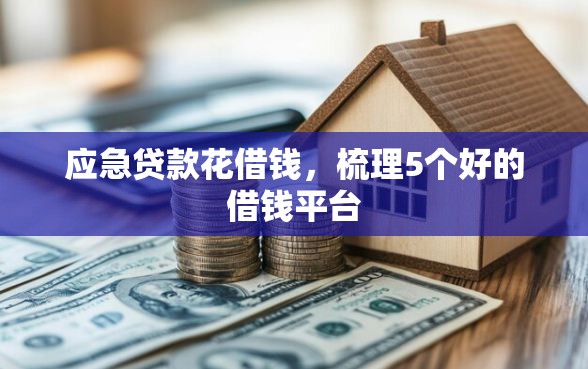 应急贷款花借钱，梳理5个好的借钱平台