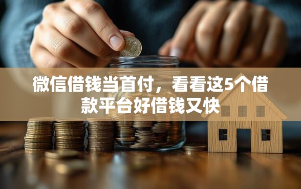 微信借钱当首付，看看这5个借款平台好借钱又快