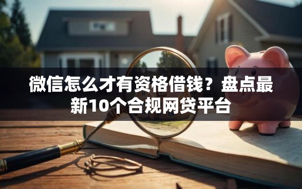 微信怎么才有资格借钱？盘点最新10个合规网贷平台