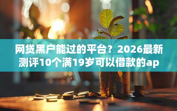 网贷黑户能过的平台？2026最新测评10个满19岁可以借款的app