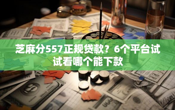 芝麻分557正规贷款？6个平台试试看哪个能下款