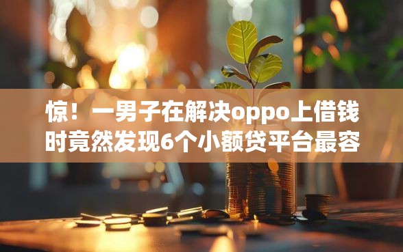惊！一男子在解决oppo上借钱时竟然发现6个小额贷平台最容易下款，事后分享了出来