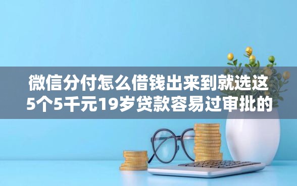 微信分付怎么借钱出来到就选这5个5千元19岁贷款容易过审批的口子