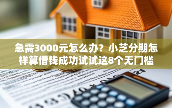 急需3000元怎么办？小芝分期怎样算借钱成功试试这8个无门槛平台