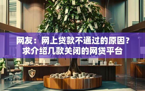 网友：网上贷款不通过的原因？求介绍几款关闭的网贷平台
