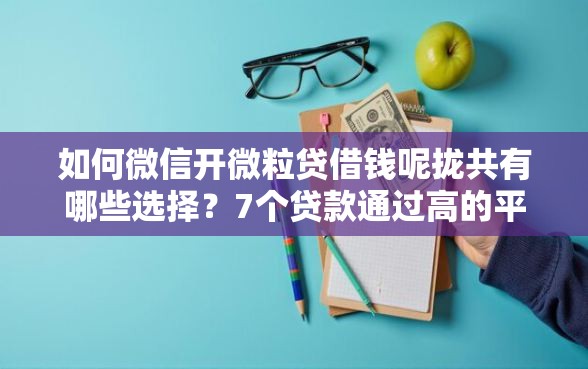 如何微信开微粒贷借钱呢拢共有哪些选择？7个贷款通过高的平台详解