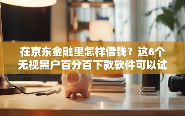 在京东金融里怎样借钱？这6个无视黑户百分百下款软件可以试试
