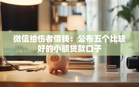 微信给伤者借钱：公布五个比较好的小额贷款口子