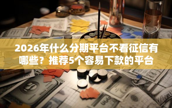 2026年什么分期平台不看征信有哪些？推荐5个容易下款的平台