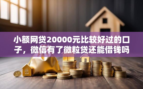 小额网贷20000元比较好过的口子，微信有了微粒贷还能借钱吗的5个平台介绍