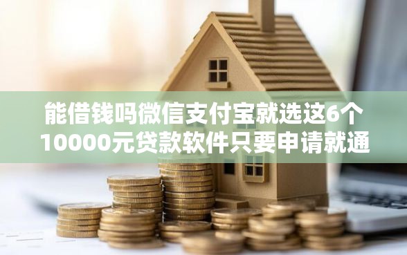 能借钱吗微信支付宝就选这6个10000元贷款软件只要申请就通过