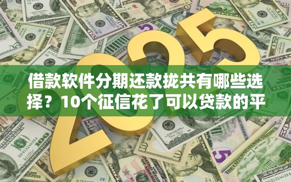 借款软件分期还款拢共有哪些选择？10个征信花了可以贷款的平台详解