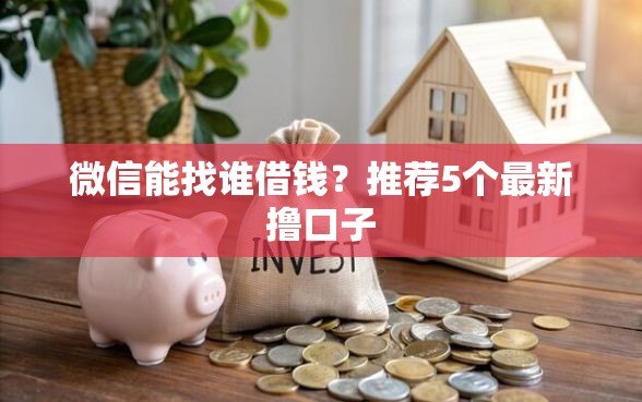 微信能找谁借钱？推荐5个最新撸口子