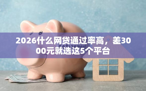 2026什么网贷通过率高，差3000元就选这5个平台
