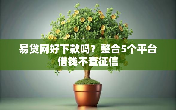 易贷网好下款吗？整合5个平台借钱不查征信