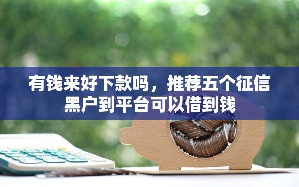 有钱来好下款吗，推荐五个征信黑户到平台可以借到钱
