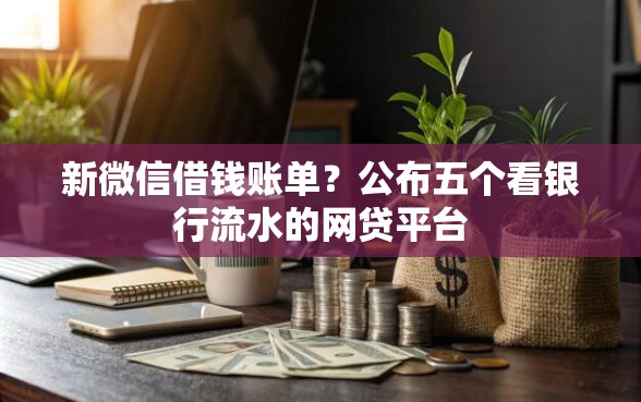 新微信借钱账单？公布五个看银行流水的网贷平台