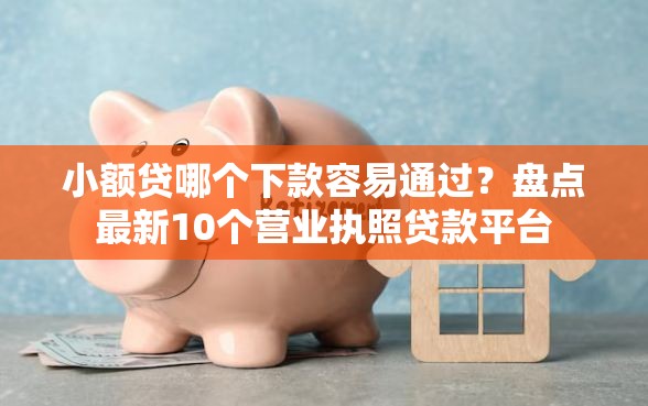 小额贷哪个下款容易通过？盘点最新10个营业执照贷款平台