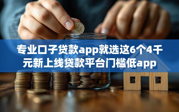 专业口子贷款app就选这6个4千元新上线贷款平台门槛低app