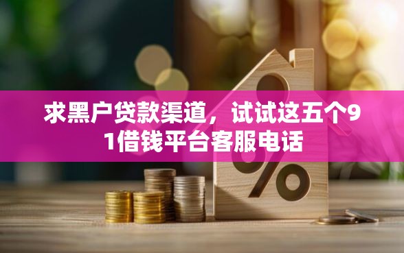 求黑户贷款渠道，试试这五个91借钱平台客服电话