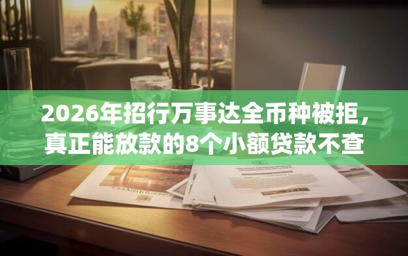 2026年招行万事达全币种被拒，真正能放款的8个小额贷款不查征信的app推荐