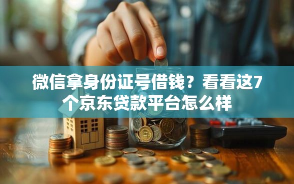 微信拿身份证号借钱？看看这7个京东贷款平台怎么样