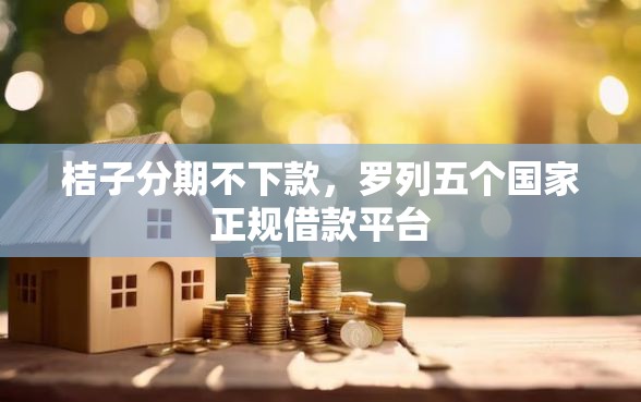 桔子分期不下款,罗列五个国家正规借款平台 桔子分期不下款,罗列五个国家正规借款平台