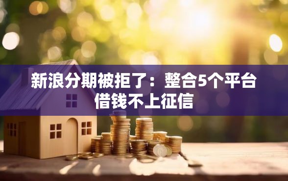 新浪分期被拒了：整合5个平台借钱不上征信