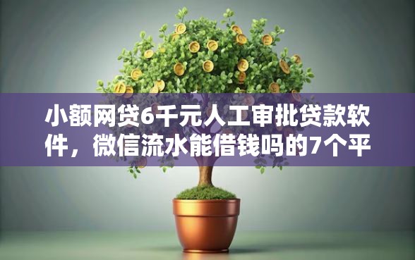 小额网贷6千元人工审批贷款软件，微信流水能借钱吗的7个平台介绍