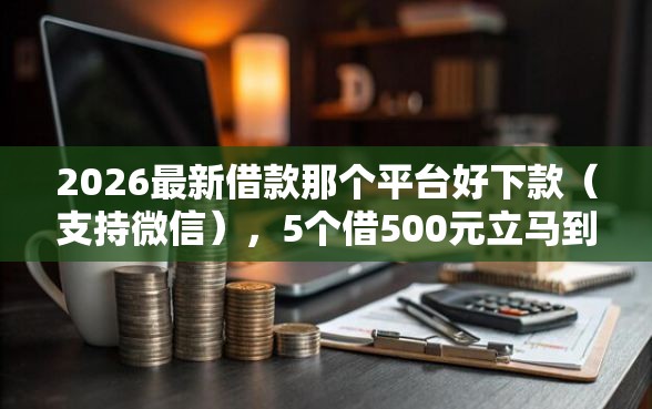 2026最新借款那个平台好下款（支持微信），5个借500元立马到账软件无私分享