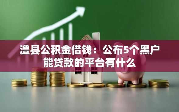 澧县公积金借钱：公布5个黑户能贷款的平台有什么